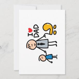 Cartes Pour Fêtes Annuelles Impression Love Papa