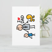 Cartes Pour Fêtes Annuelles Impression Papa d'amour (Debout devant)