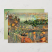 Cartes Pour Fêtes Annuelles Impressioniste Oban (Devant / Derrière)