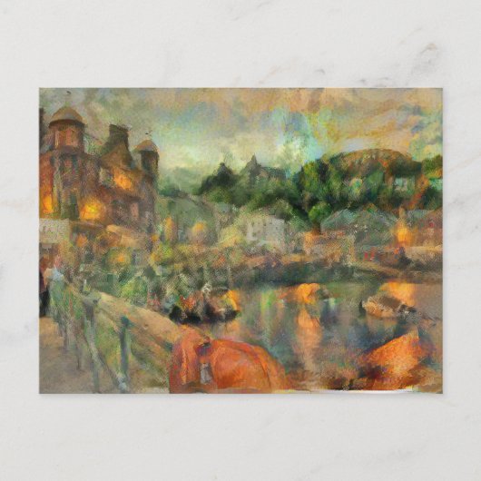 Cartes Pour Fêtes Annuelles Impressioniste Oban (Devant)