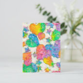 Cartes Pour Fêtes Annuelles Impressionniste Pastel Valentine Hearts (Debout devant)