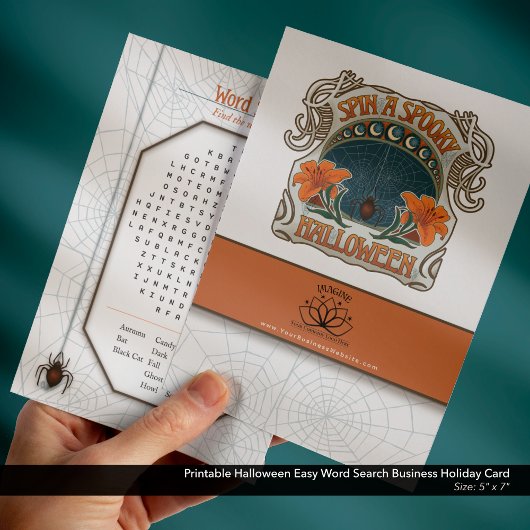 Cartes Pour Fêtes Annuelles Imprimable Halloween Recherche en mots simples