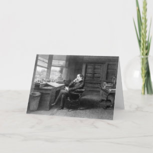 Cartes Pour Fêtes Annuelles In the Study of Charles Dickens