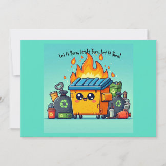 Cartes Pour Fêtes Annuelles Incendie de dumping