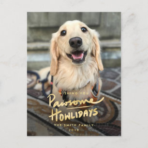 Cartes Pour Fêtes Annuelles Incroyables Howlidays Photo drôle de chien punny V