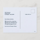 Cartes Pour Fêtes Annuelles Indigo Gleam New Year Retro Modern Blue Photo (Dos)