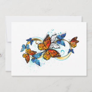 Cartes Pour Fêtes Annuelles Infinité de papillons monarques