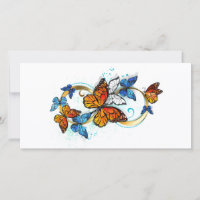 Infinité de papillons monarques