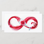 Cartes Pour Fêtes Annuelles Infinity (Devant / Derrière)