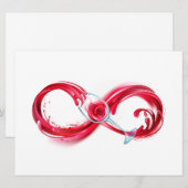 Cartes Pour Fêtes Annuelles Infinity (Devant / Derrière)