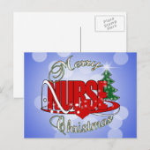 CARTES POUR FÊTES ANNUELLES INFIRMER NOËL XMAS (Devant / Derrière)