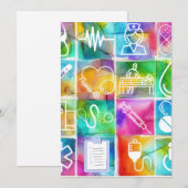 Cartes Pour Fêtes Annuelles Infirmière (Devant / Derrière)