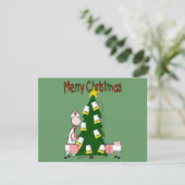 Cartes Pour Fêtes Annuelles Infirmière Noël Design "Joyeux Noël" (Debout devant)