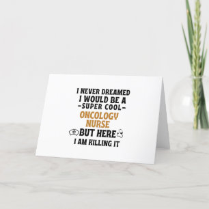 CARTES POUR FÊTES ANNUELLES INFIRMIÈRE ONCOLOGIQUE