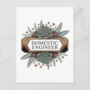 Cartes Pour Fêtes Annuelles Ingénieur domestique