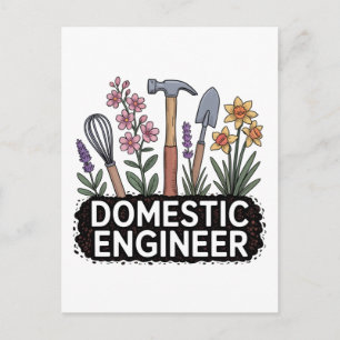 Cartes Pour Fêtes Annuelles Ingénieur domestique