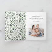 Cartes Pour Fêtes Annuelles Initiale/monogramme de photo de guirlande (Intérieur)