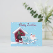 Cartes Pour Fêtes Annuelles Inséparables Notre premier Noël ensemble (Debout devant)