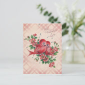 Cartes Pour Fêtes Annuelles Inséparables vintages de Valentine (Debout devant)
