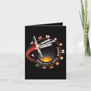 Cartes Pour Fêtes Annuelles Insigne de mission spatiale