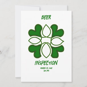 Cartes Pour Fêtes Annuelles Inspecteur de la bière St patrick Croix celtique e