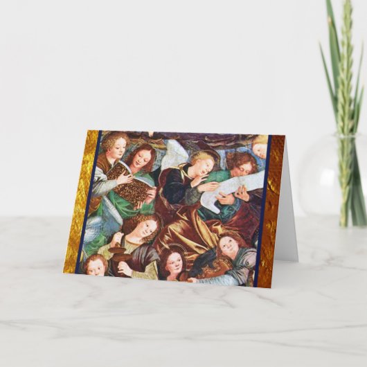 Cartes Pour Fêtes Annuelles Inspiration d'anges de musicien (Devant)