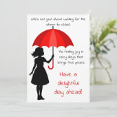 Cartes Pour Fêtes Annuelles Inspiration pour un jour pluvieux (Debout devant)