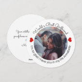 Cartes Pour Fêtes Annuelles Inspirer l'amour Ajoutez votre propre photo et mes (Devant / Derrière)