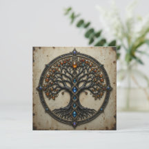 Instant Download Celtic Tree Greeting Card
