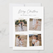 Cartes Pour Fêtes Annuelles Instantané | Joyeux Noël 5 photo (Devant)