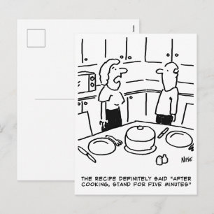 Cartes Pour Fêtes Annuelles Instructions de recette suivies lors de la cuisson