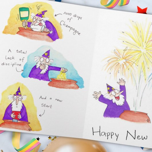 Cartes Pour Fêtes Annuelles Instructions pour une potion de Bonne Année