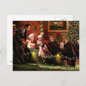 Cartes Pour Fêtes Annuelles Interlude de Christmas (Devant / Derrière)