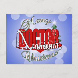 CARTES POUR FÊTES ANNUELLES INTERNISTE DE NOËL