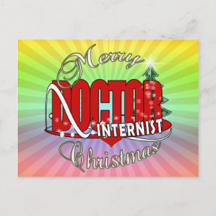 CARTES POUR FÊTES ANNUELLES INTERNISTE DE NOËL