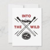 Cartes Pour Fêtes Annuelles Into the Wild Adventure Survie sauvage (Devant)