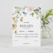 Cartes Pour Fêtes Annuelles Invitación Bautizo (Debout devant)