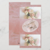 Cartes Pour Fêtes Annuelles invitación para boda (Devant / Derrière)