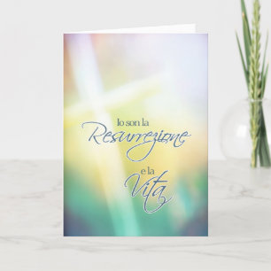 Cartes Pour Fêtes Annuelles Io son la resurrezione, Italian religious Easter