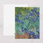 Cartes Pour Fêtes Annuelles Irises par Van Gogh (Devant / Derrière)