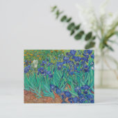 Cartes Pour Fêtes Annuelles Irises par Vincent Van Gogh (Debout devant)