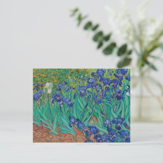 Cartes Pour Fêtes Annuelles Irises par Vincent Van Gogh (Debout devant)