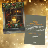 Cartes Pour Fêtes Annuelles Irish Blessing Candle in Window Merry Christmas