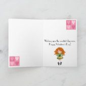 Cartes Pour Fêtes Annuelles Irish Dance Rose Coeur monochrome Saint-Valentin (Intérieur)