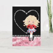 Cartes Pour Fêtes Annuelles Irish Dance Saint Valentin Rhinestone Heart (Dos)