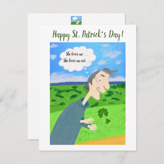 Cartes Pour Fêtes Annuelles Irish Luck St. Patrick's Day Card (Devant / Derrière)