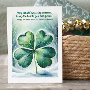 Cartes Pour Fêtes Annuelles Irlandais Bénédiction de Noël personnalisée