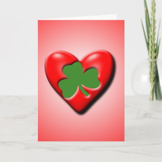 Cartes Pour Fêtes Annuelles Irlandais Valentine (Devant)