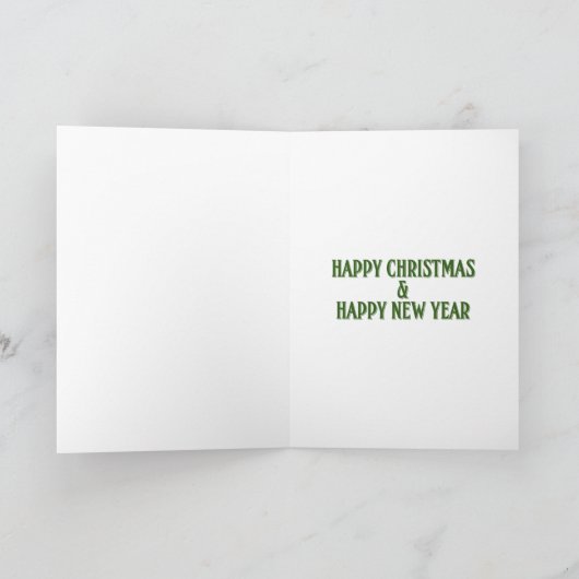 Cartes Pour Fêtes Annuelles Irlandais vous Noël heureux (Intérieur)