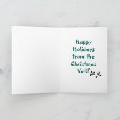 Cartes Pour Fêtes Annuelles Is it Christmas Yeti? (Intérieur)
